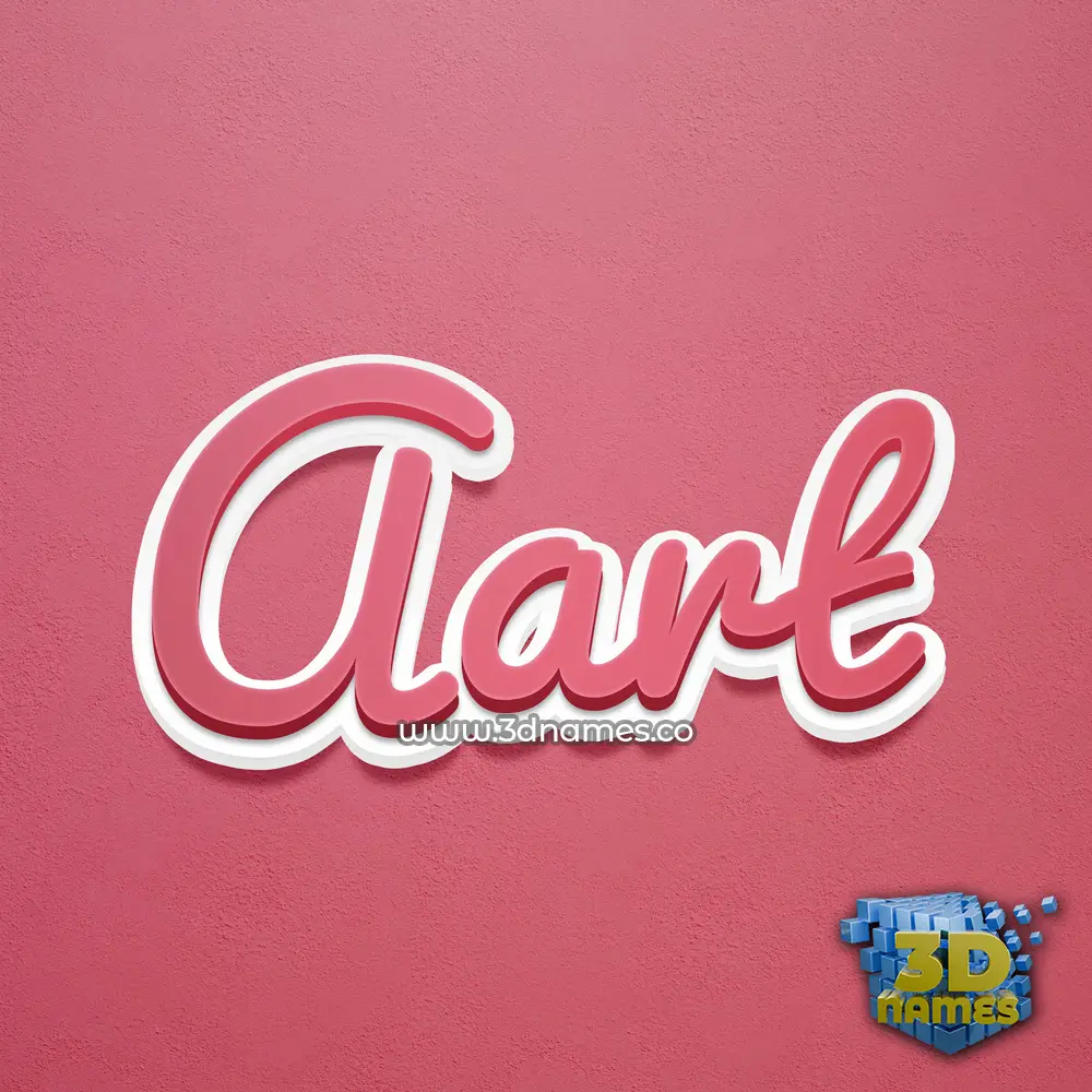 aart in Red Scribble style - 3D name wallpaper