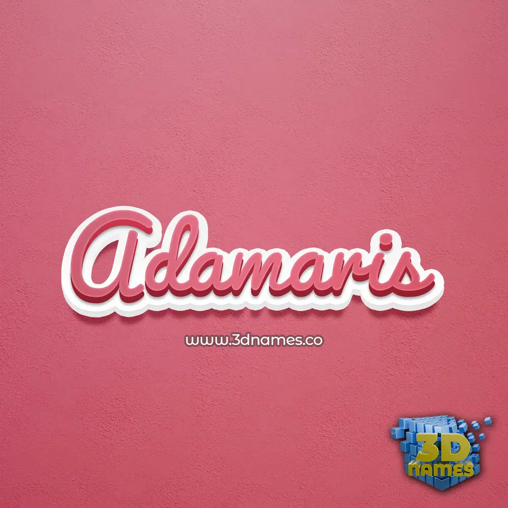 adamaris in Red Scribble style - 3D name wallpaper