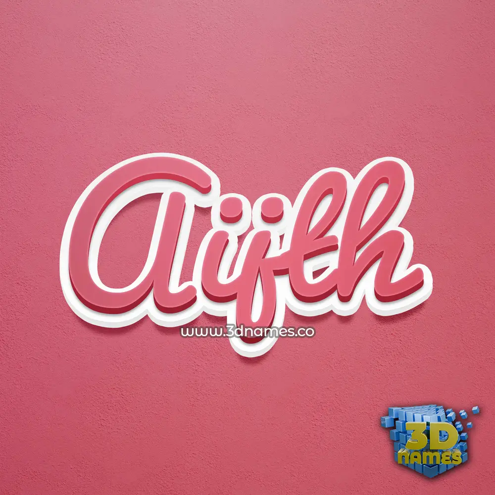 aijth in Red Scribble style - 3D name wallpaper