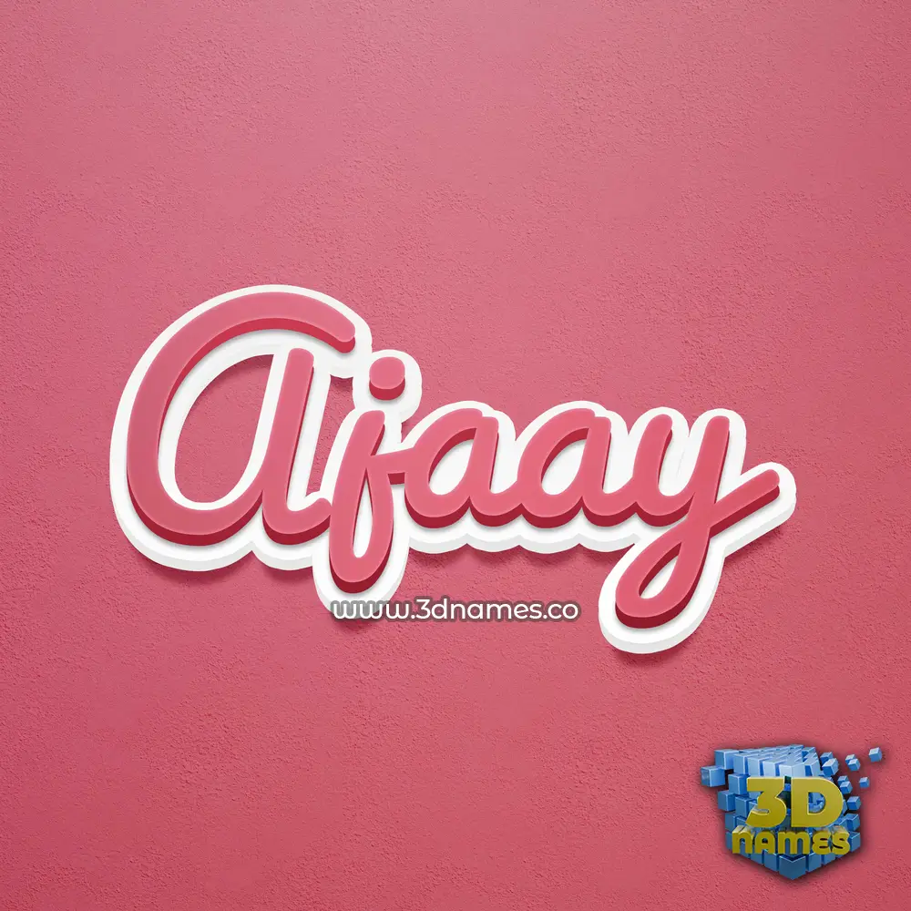 ajaay in Red Scribble style - 3D name wallpaper