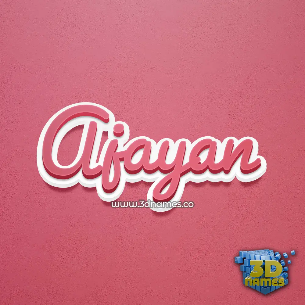 ajayan in Red Scribble style - 3D name wallpaper