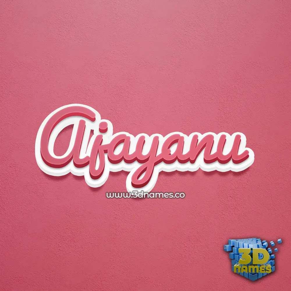 ajayanu in Red Scribble style - 3D name wallpaper