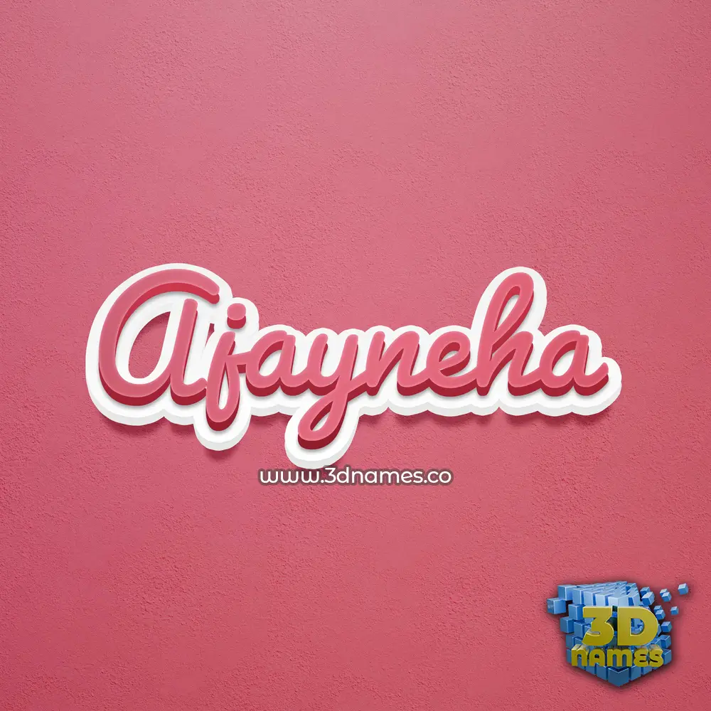 ajayneha in Red Scribble style - 3D name wallpaper