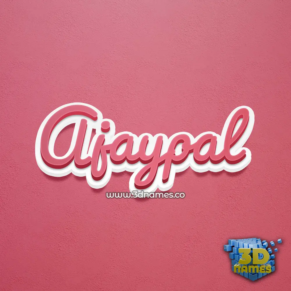 ajaypal in Red Scribble style - 3D name wallpaper