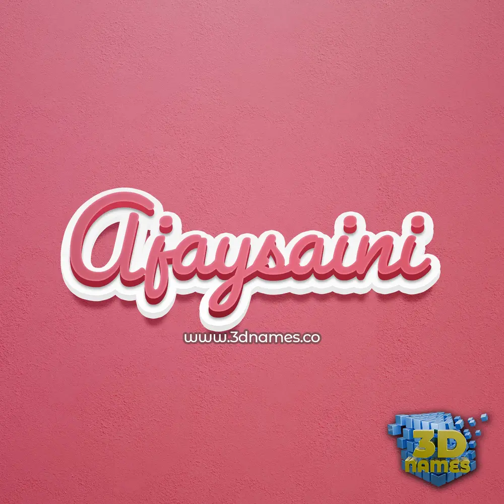 ajaysaini in Red Scribble style - 3D name wallpaper