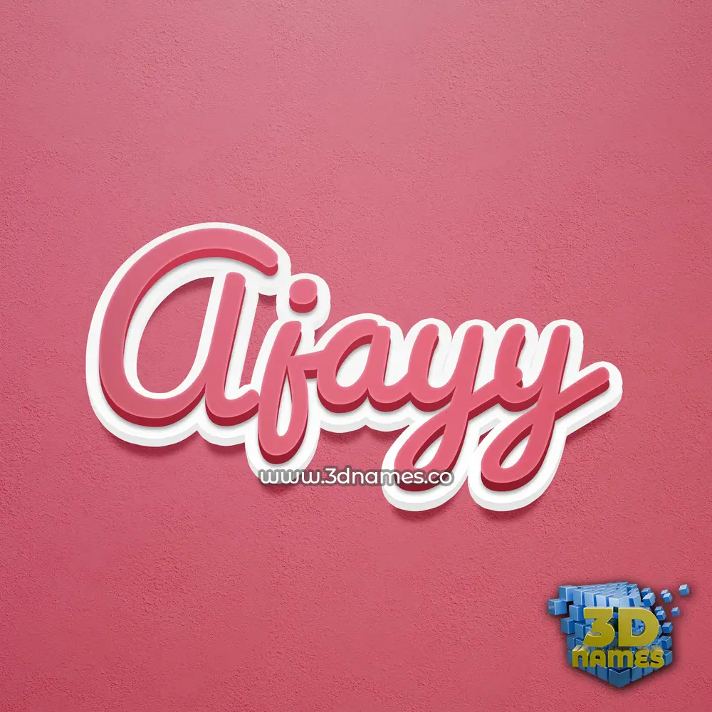 ajayy in Red Scribble style - 3D name wallpaper