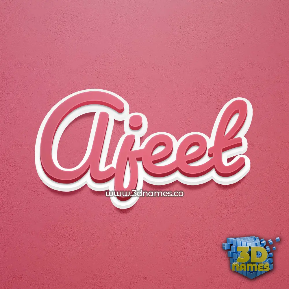 ajeet in Red Scribble style - 3D name wallpaper