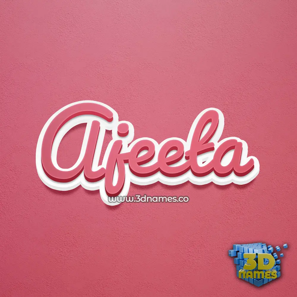 ajeeta in Red Scribble style - 3D name wallpaper