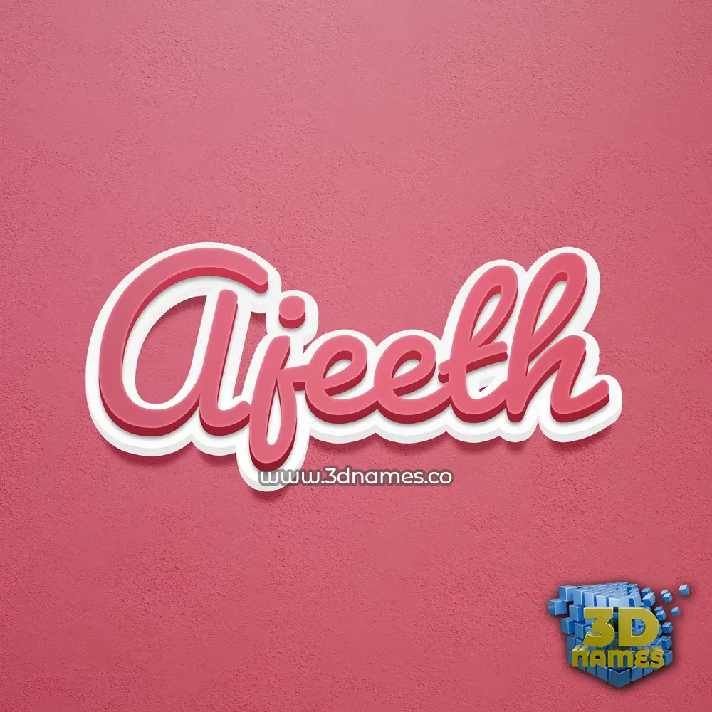ajeeth in Red Scribble style - 3D name wallpaper