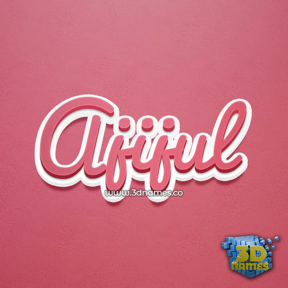 ajijul in Red Scribble style - 3D name wallpaper