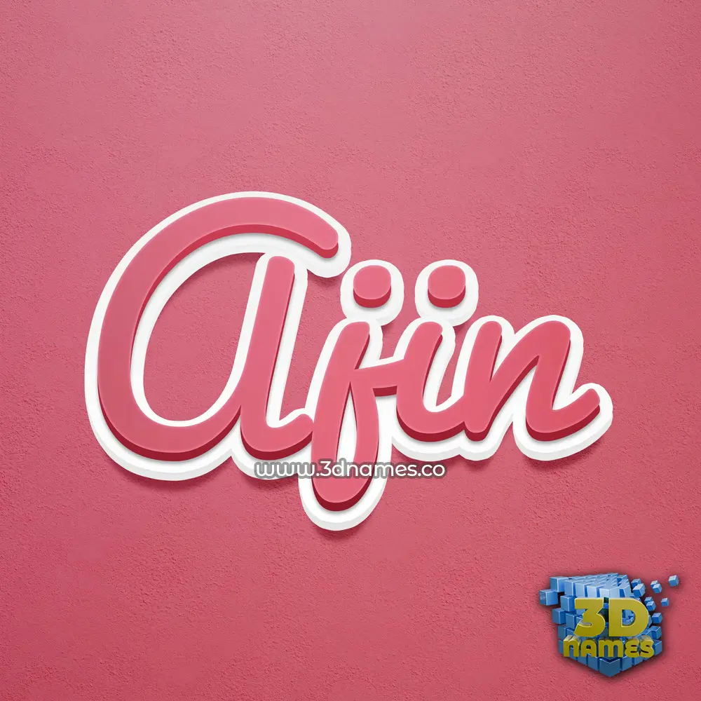 ajin in Red Scribble style - 3D name wallpaper