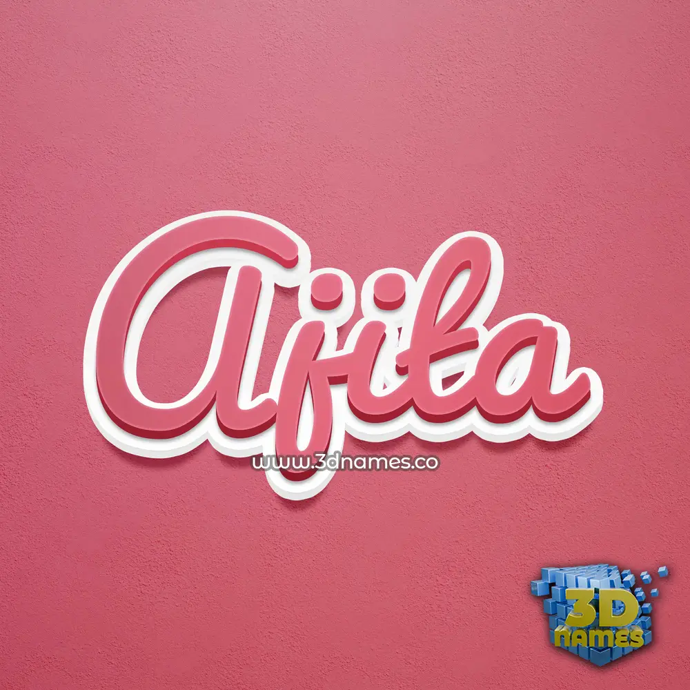 ajita in Red Scribble style - 3D name wallpaper