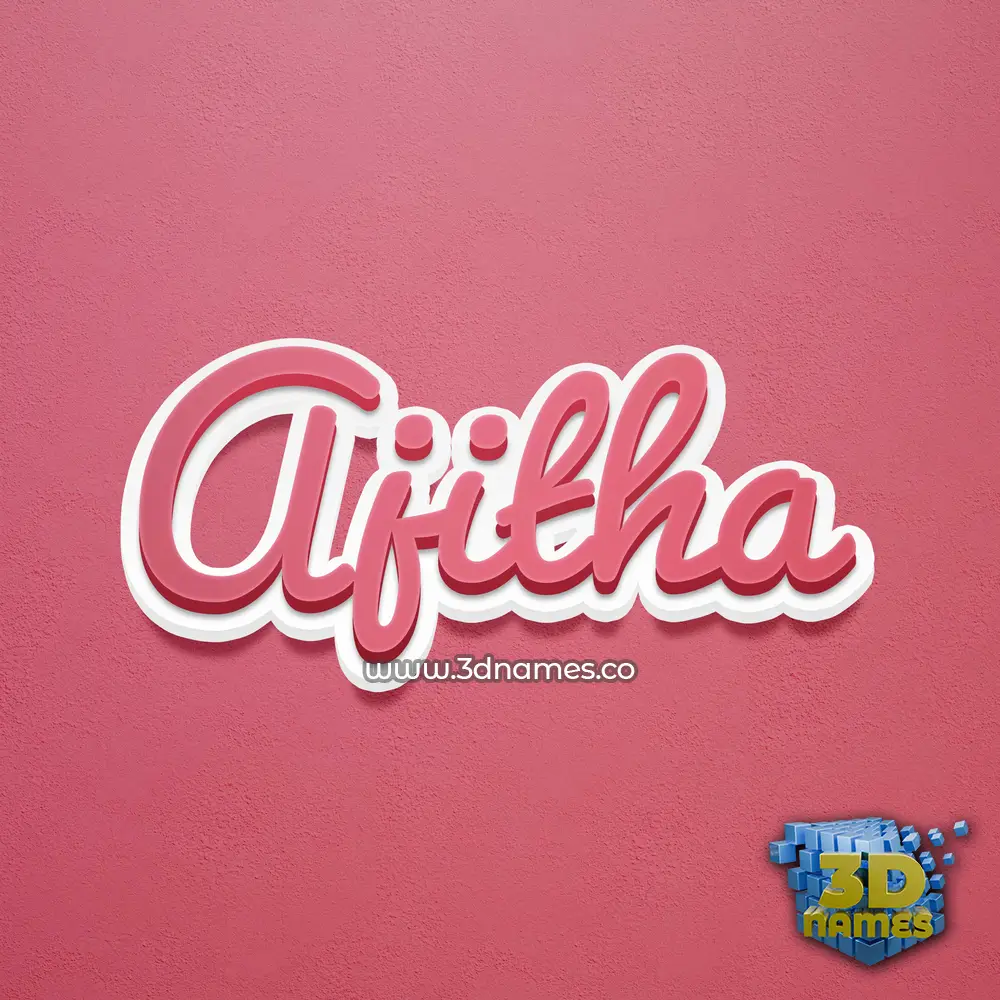ajitha in Red Scribble style - 3D name wallpaper