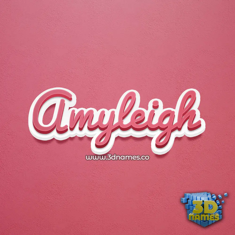 amyleigh in Red Scribble style - 3D name wallpaper