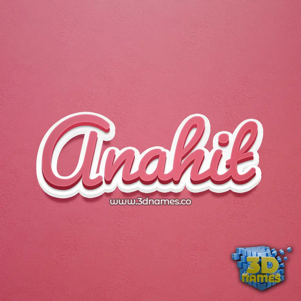 anahit in Red Scribble style - 3D name wallpaper