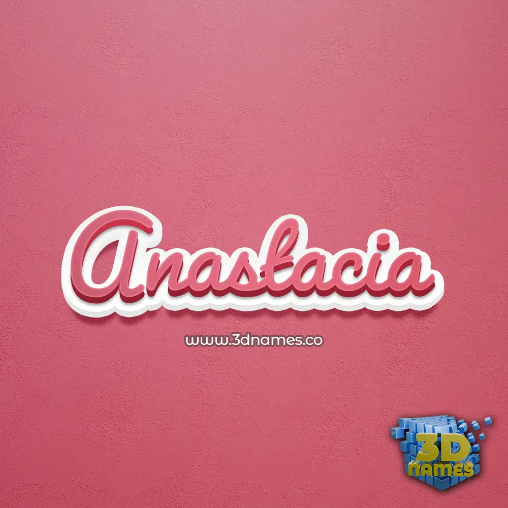 anastacia in Red Scribble style - 3D name wallpaper