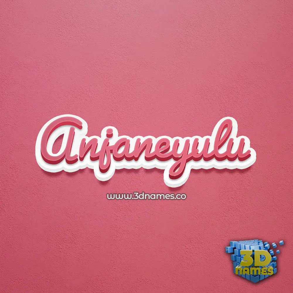anjaneyulu in Red Scribble style - 3D name wallpaper