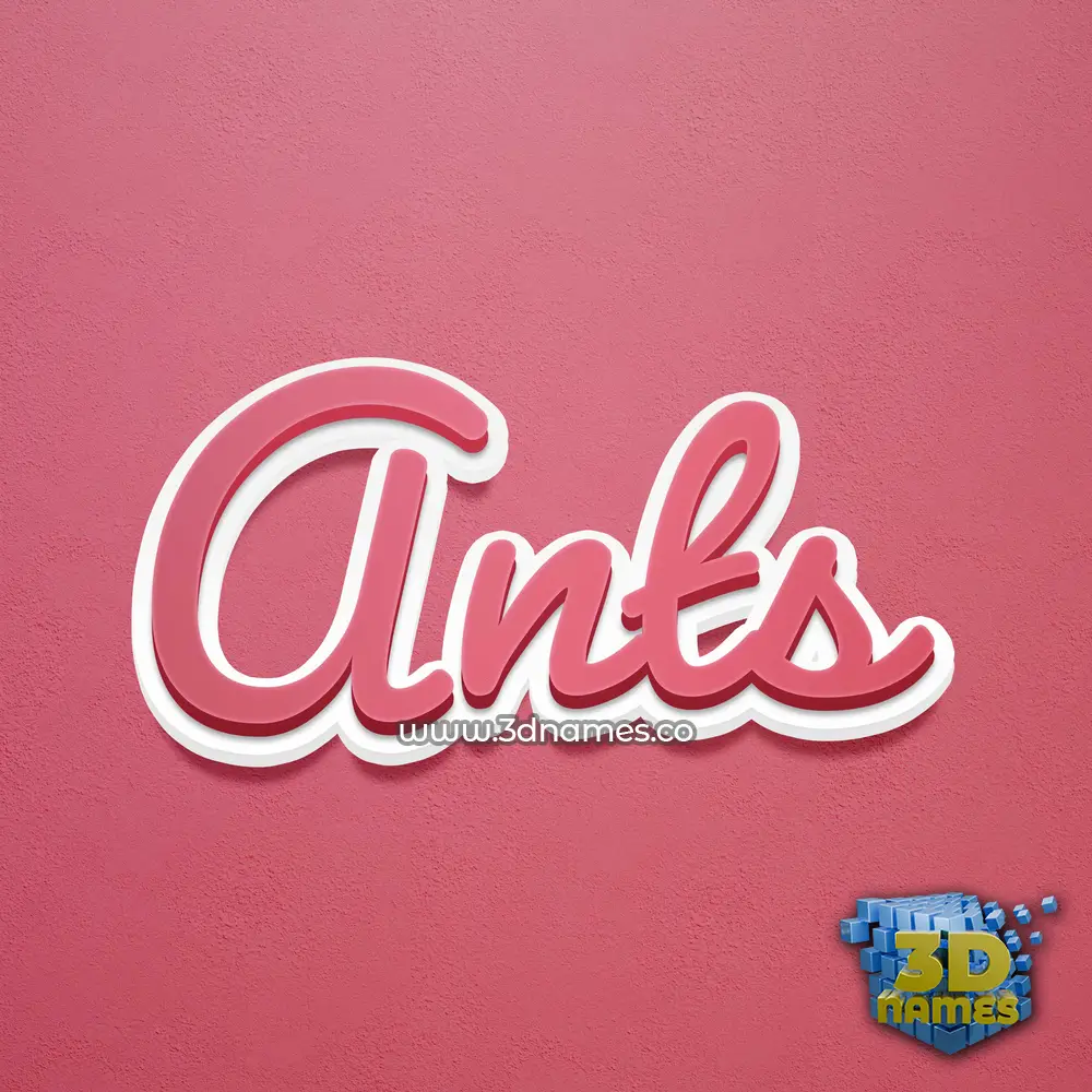 ants in Red Scribble style - 3D name wallpaper