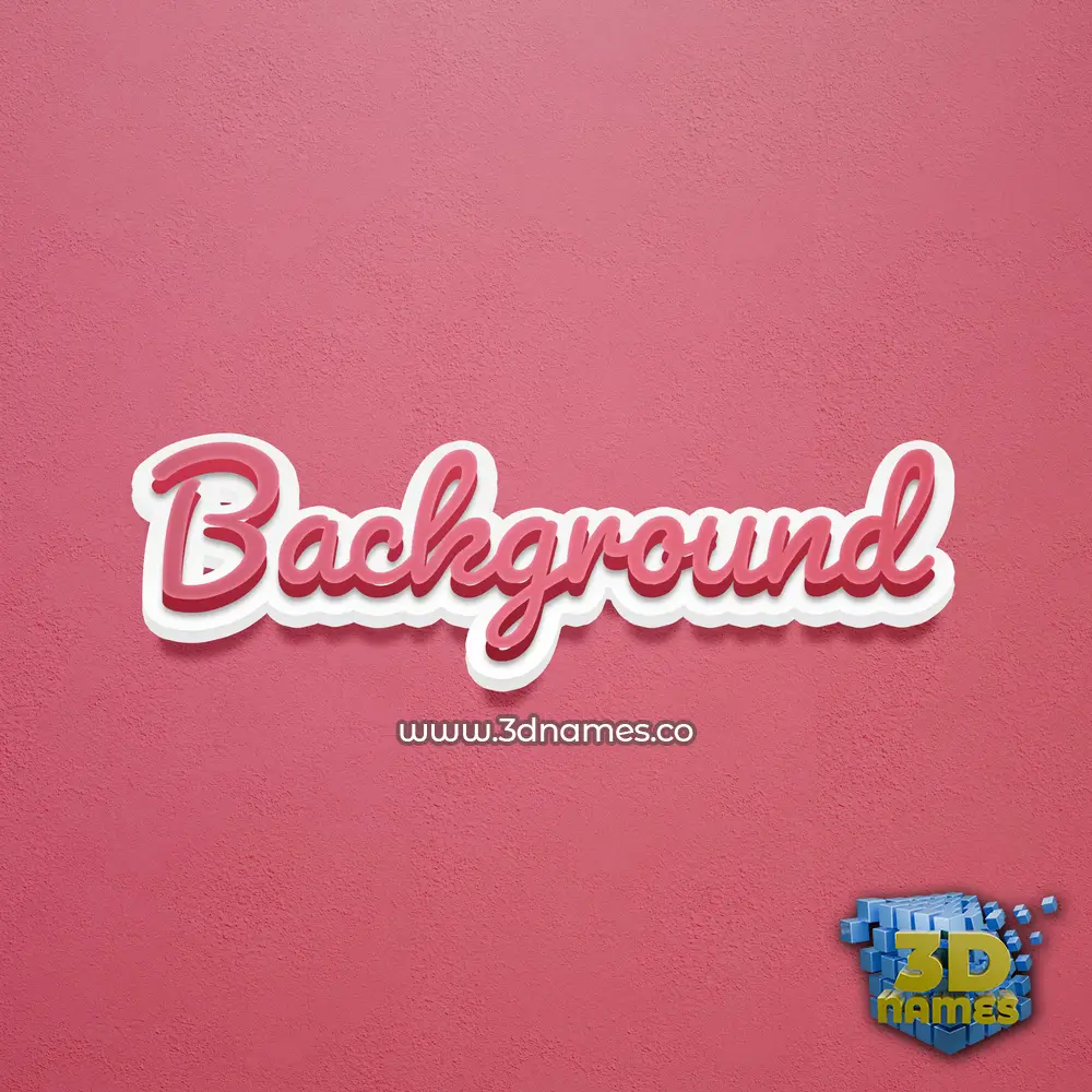 background in Red Scribble style - 3D name wallpaper