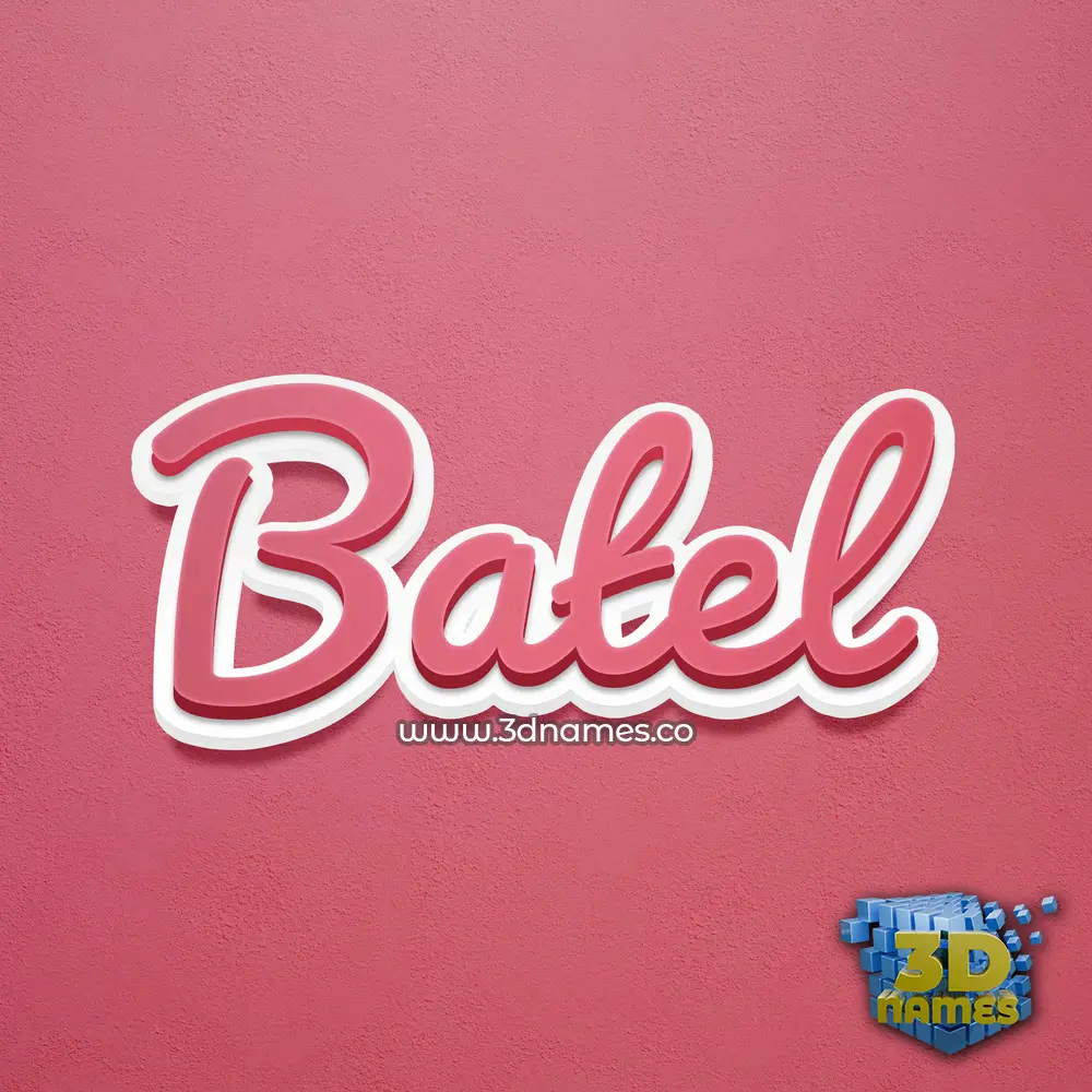 batel in Red Scribble style - 3D name wallpaper