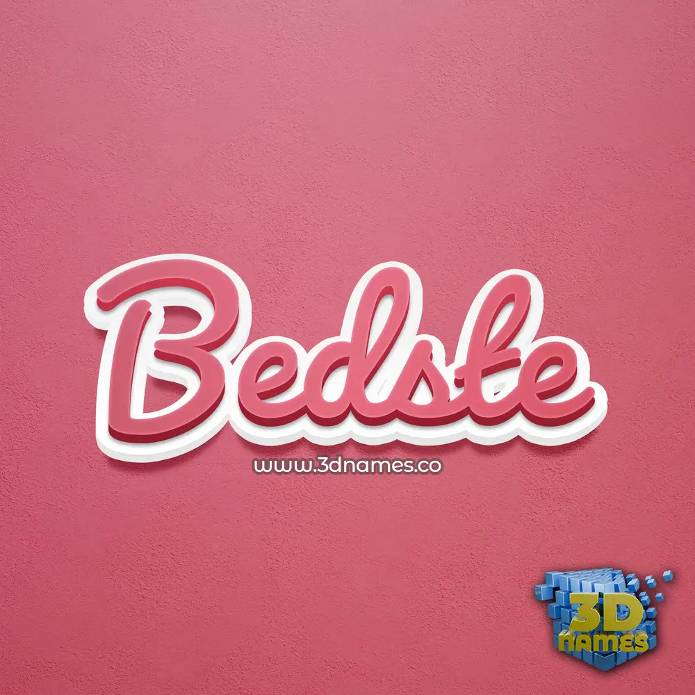 bedste in Red Scribble style - 3D name wallpaper