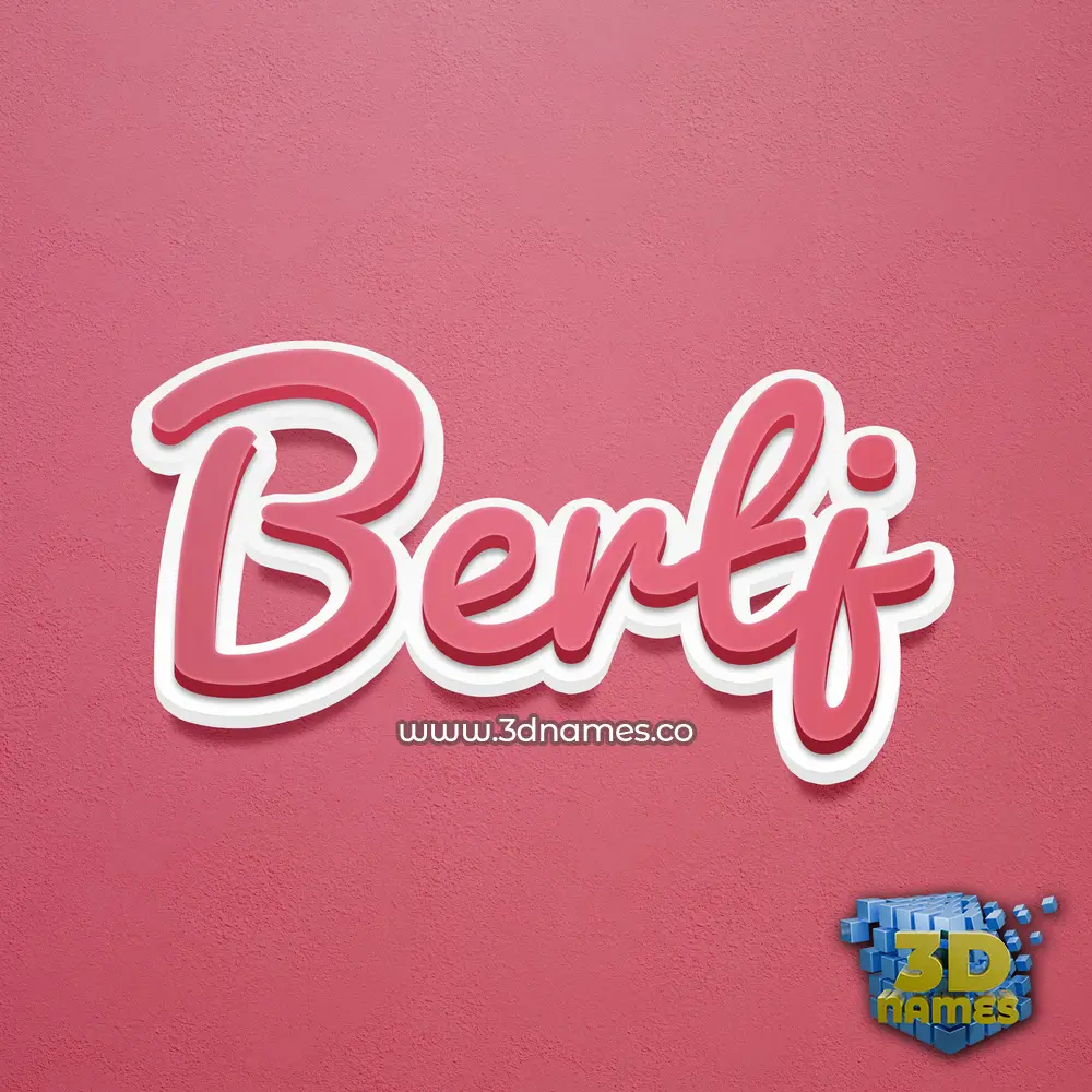 bertj in Red Scribble style - 3D name wallpaper