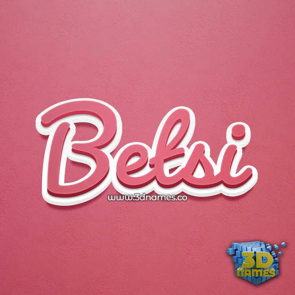 betsi in Red Scribble style - 3D name wallpaper