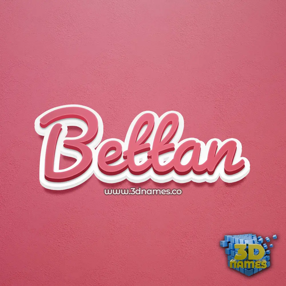 bettan in Red Scribble style - 3D name wallpaper