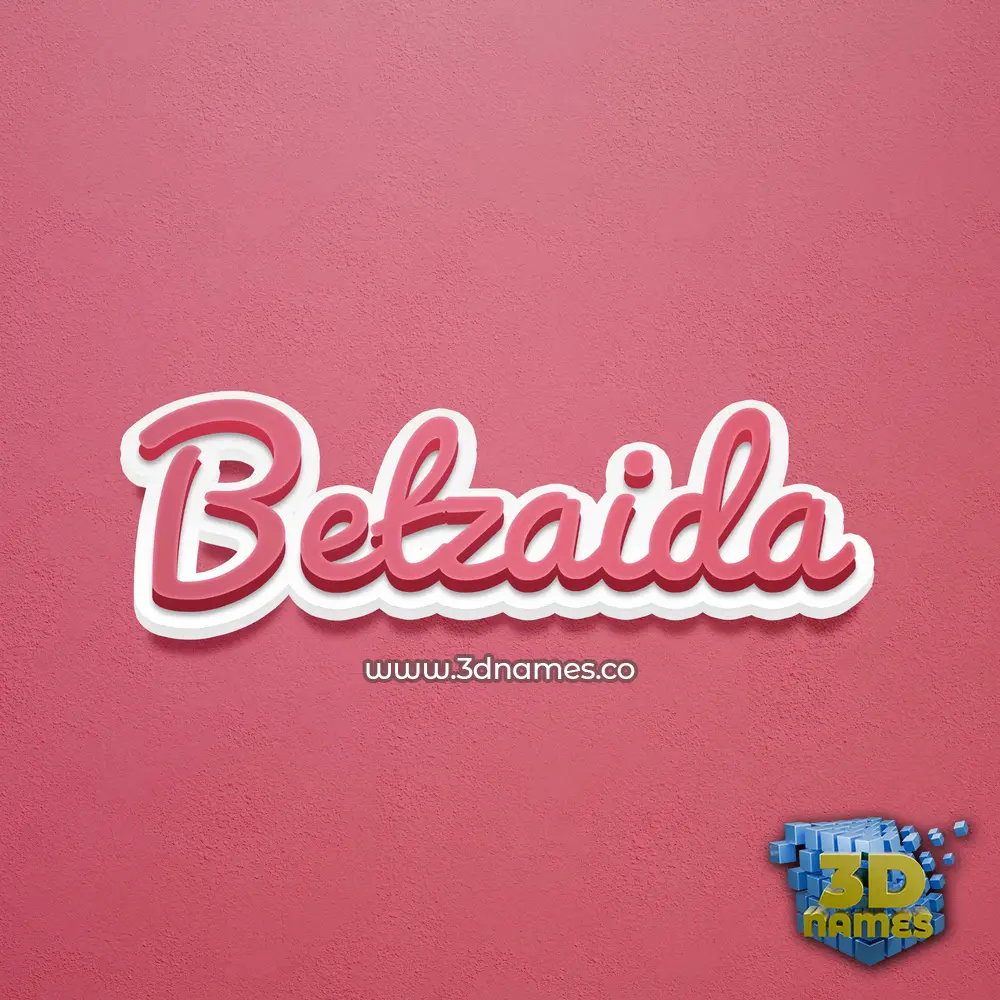 betzaida in Red Scribble style - 3D name wallpaper
