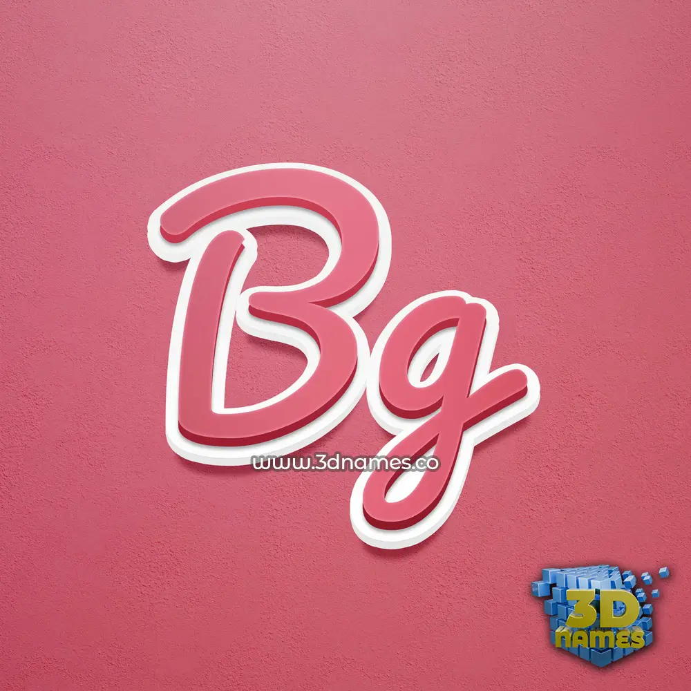 bg in Red Scribble style - 3D name wallpaper