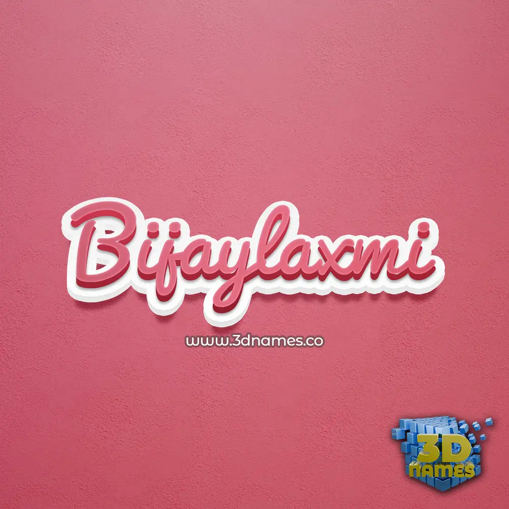 bijaylaxmi in Red Scribble style - 3D name wallpaper