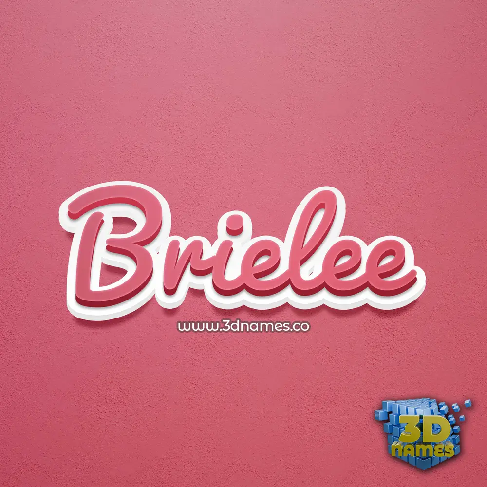 brielee in Red Scribble style - 3D name wallpaper