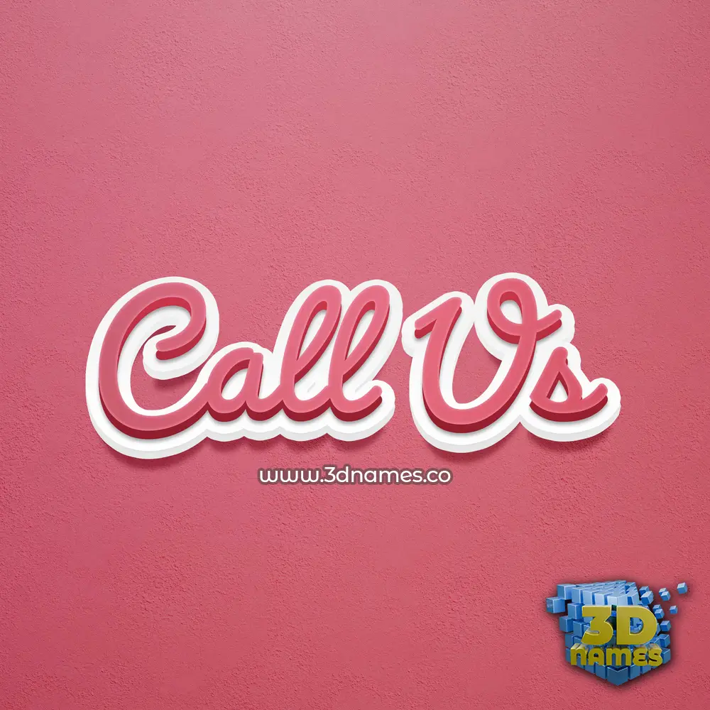 call us in Red Scribble style - 3D name wallpaper