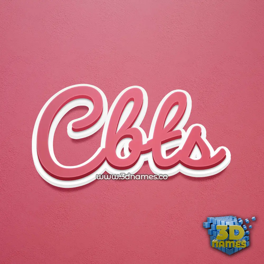 cbts in Red Scribble style - 3D name wallpaper