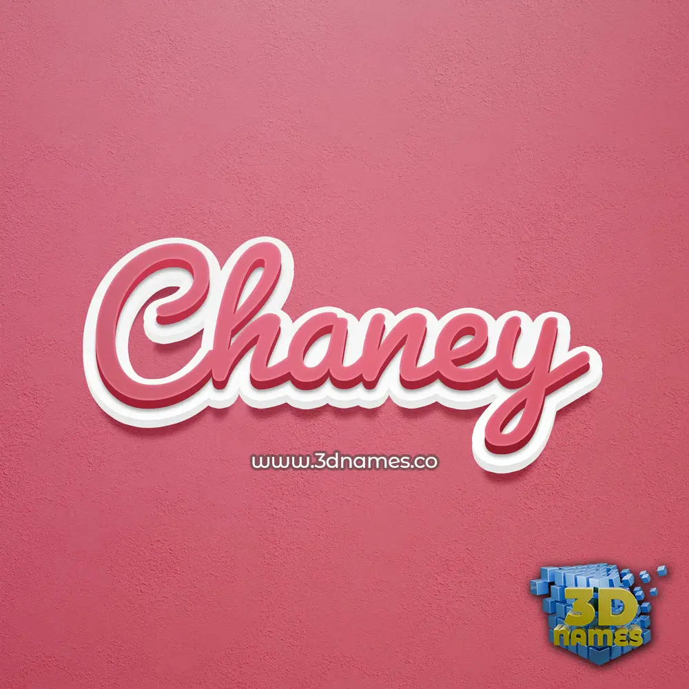 chaney in Red Scribble style - 3D name wallpaper