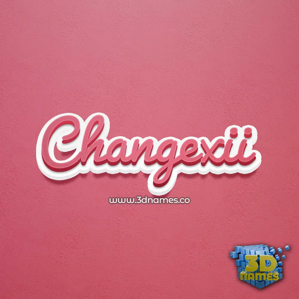 changexii in Red Scribble style - 3D name wallpaper