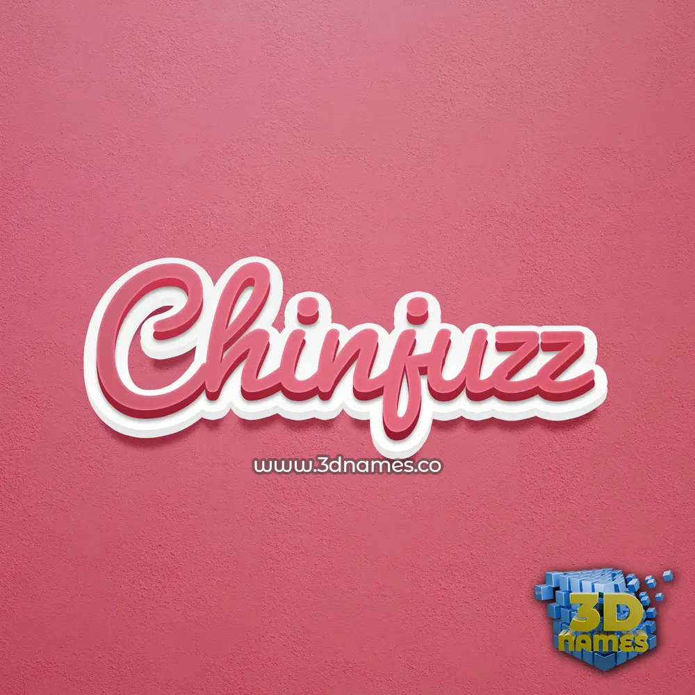 chinjuzz in Red Scribble style - 3D name wallpaper