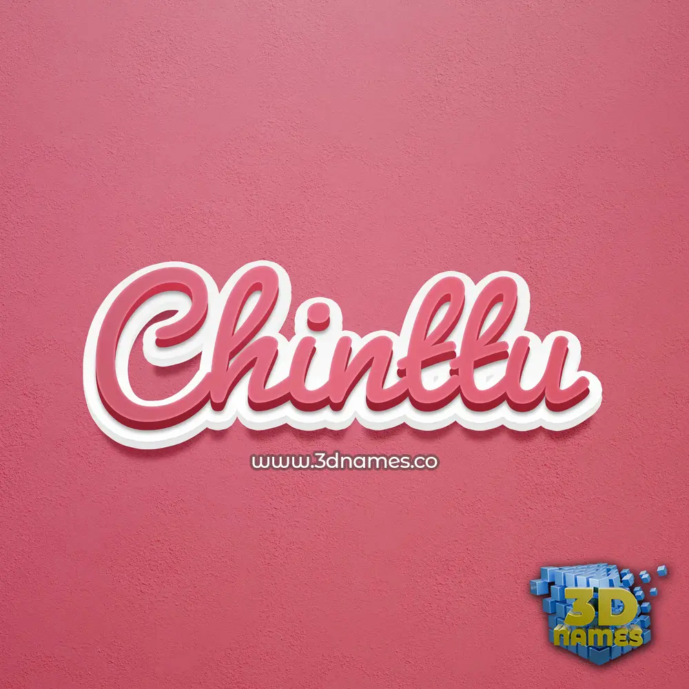 chinttu in Red Scribble style - 3D name wallpaper