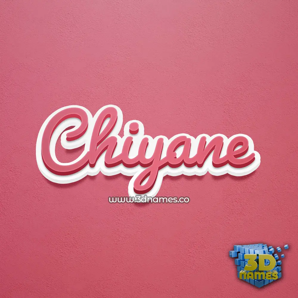 chiyane in Red Scribble style - 3D name wallpaper