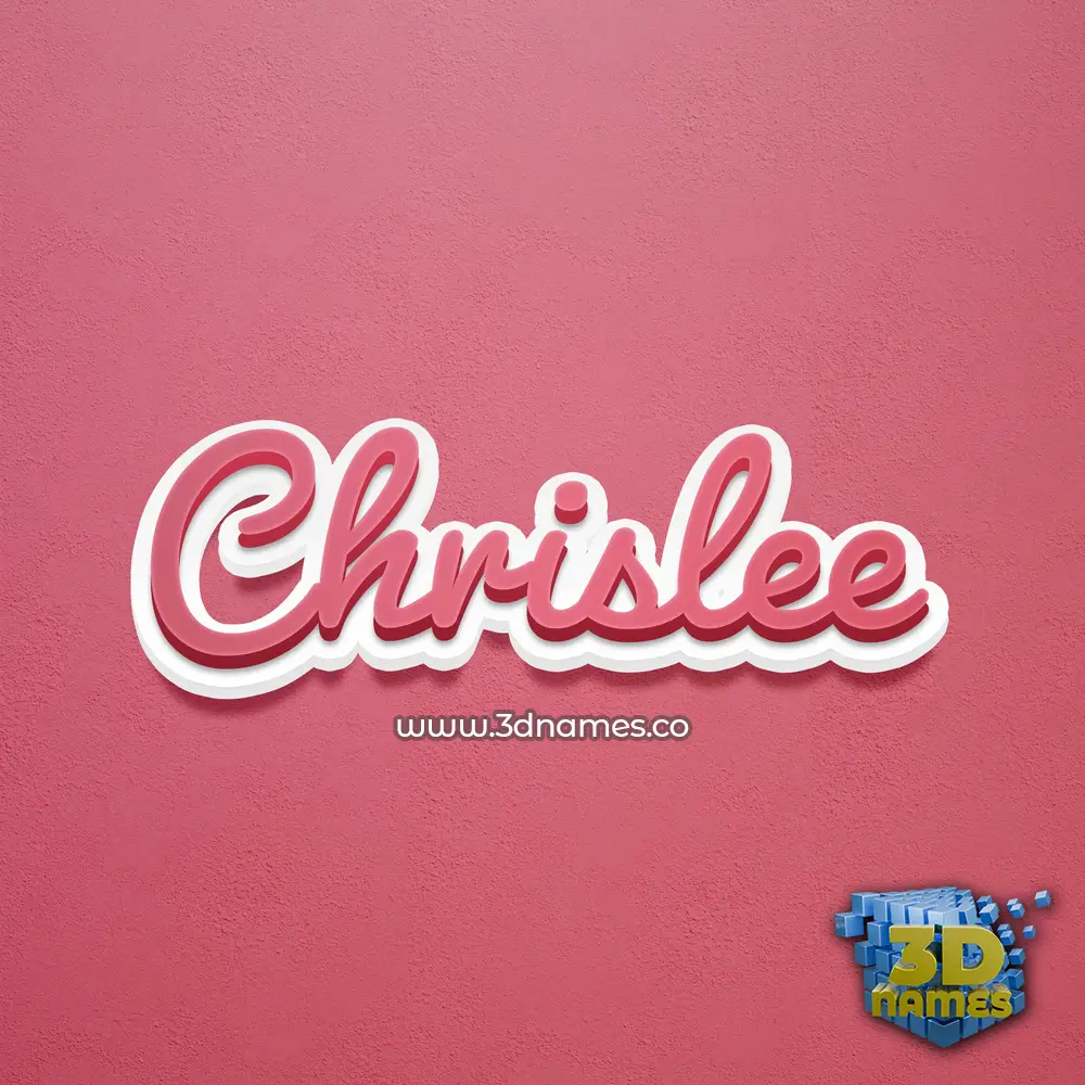 chrislee in Red Scribble style - 3D name wallpaper