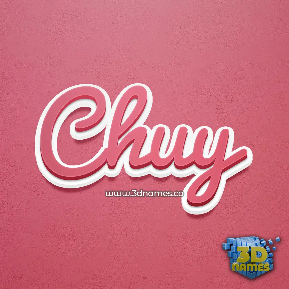 chuy in Red Scribble style - 3D name wallpaper