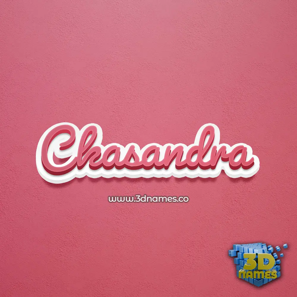 ckasandra in Red Scribble style - 3D name wallpaper
