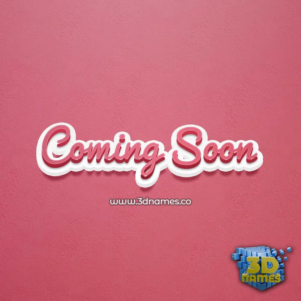 coming soon in Red Scribble style - 3D name wallpaper