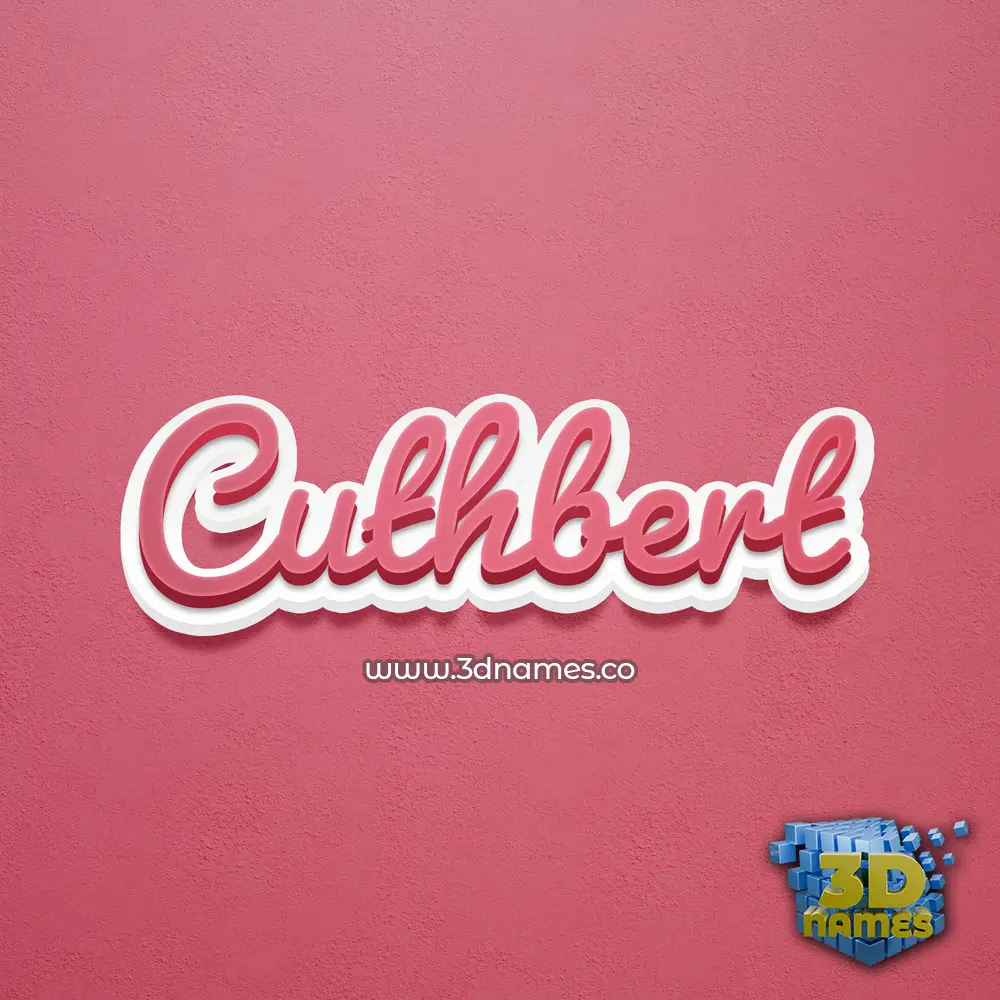 cuthbert in Red Scribble style - 3D name wallpaper