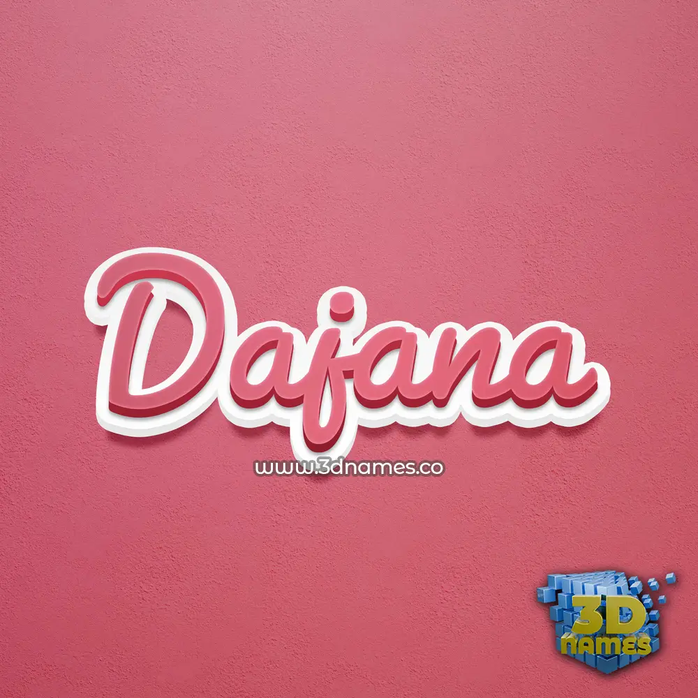 dajana in Red Scribble style - 3D name wallpaper