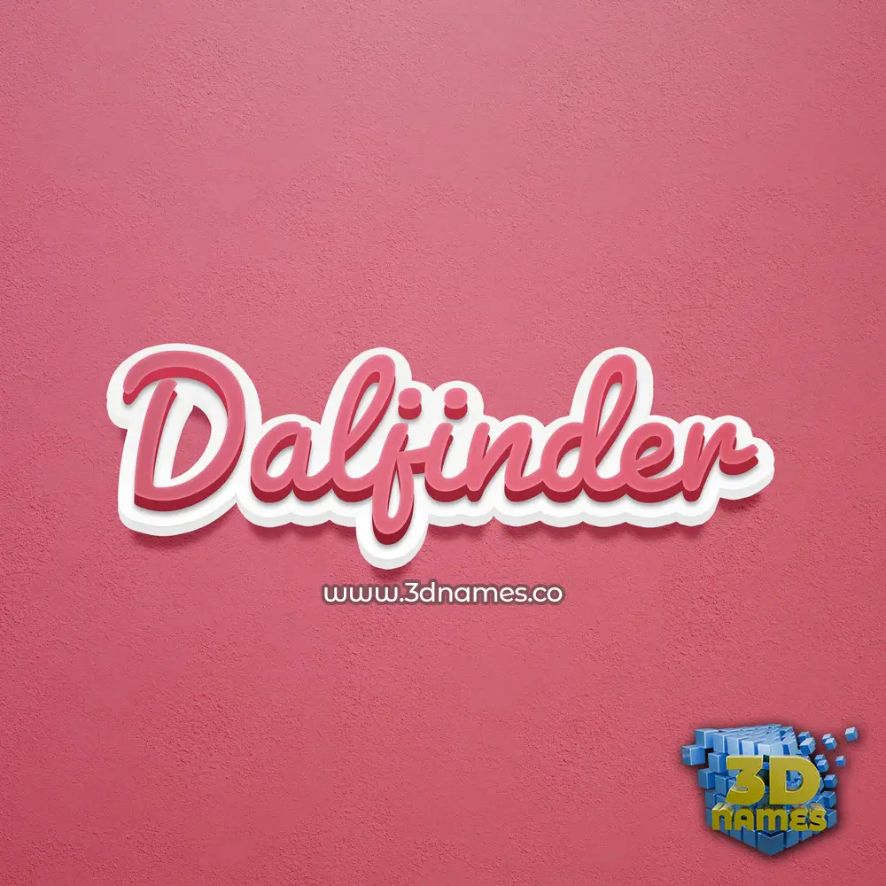 daljinder in Red Scribble style - 3D name wallpaper