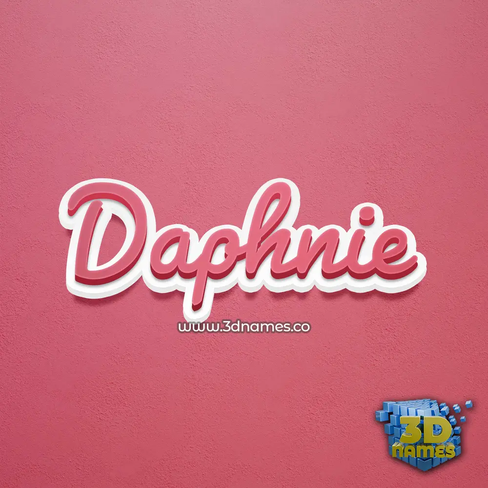 daphnie in Red Scribble style - 3D name wallpaper