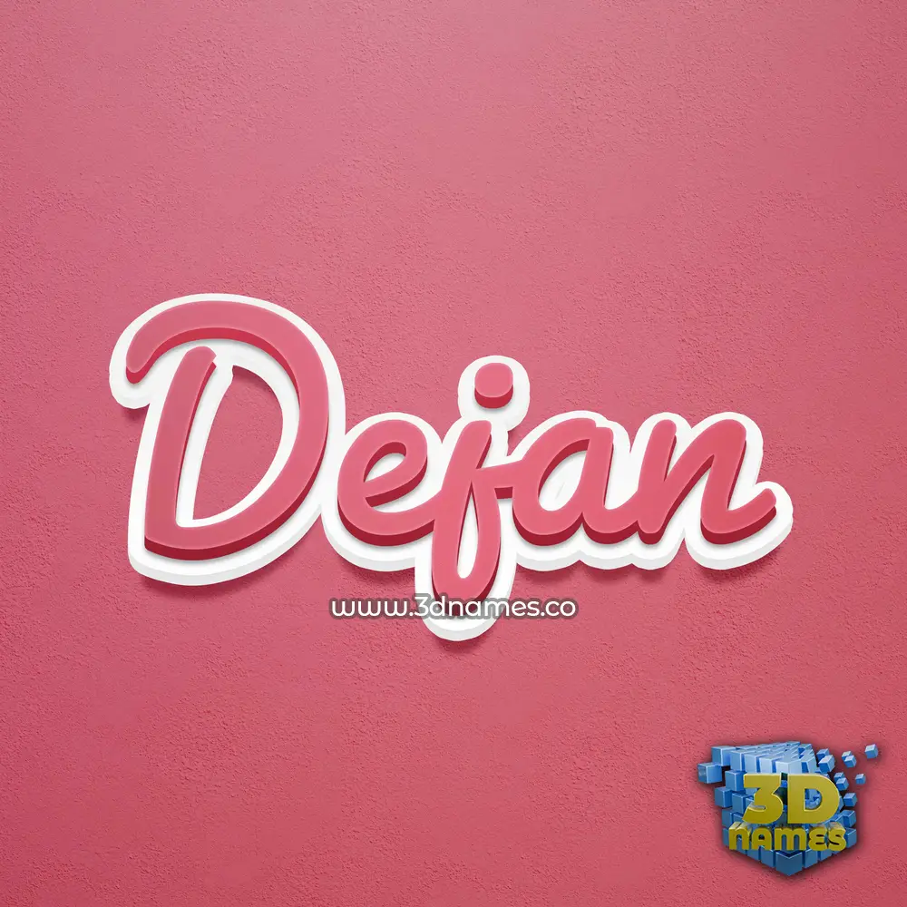 dejan in Red Scribble style - 3D name wallpaper