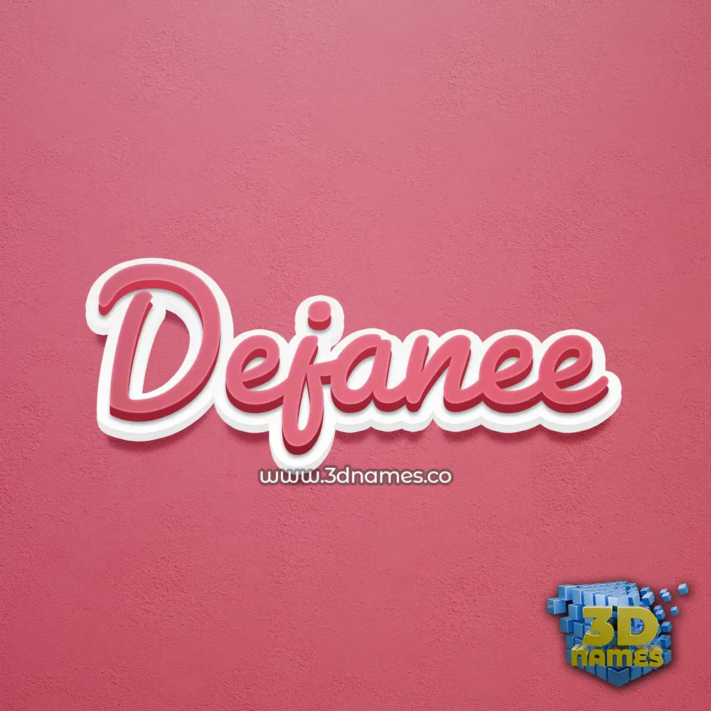 dejanee in Red Scribble style - 3D name wallpaper
