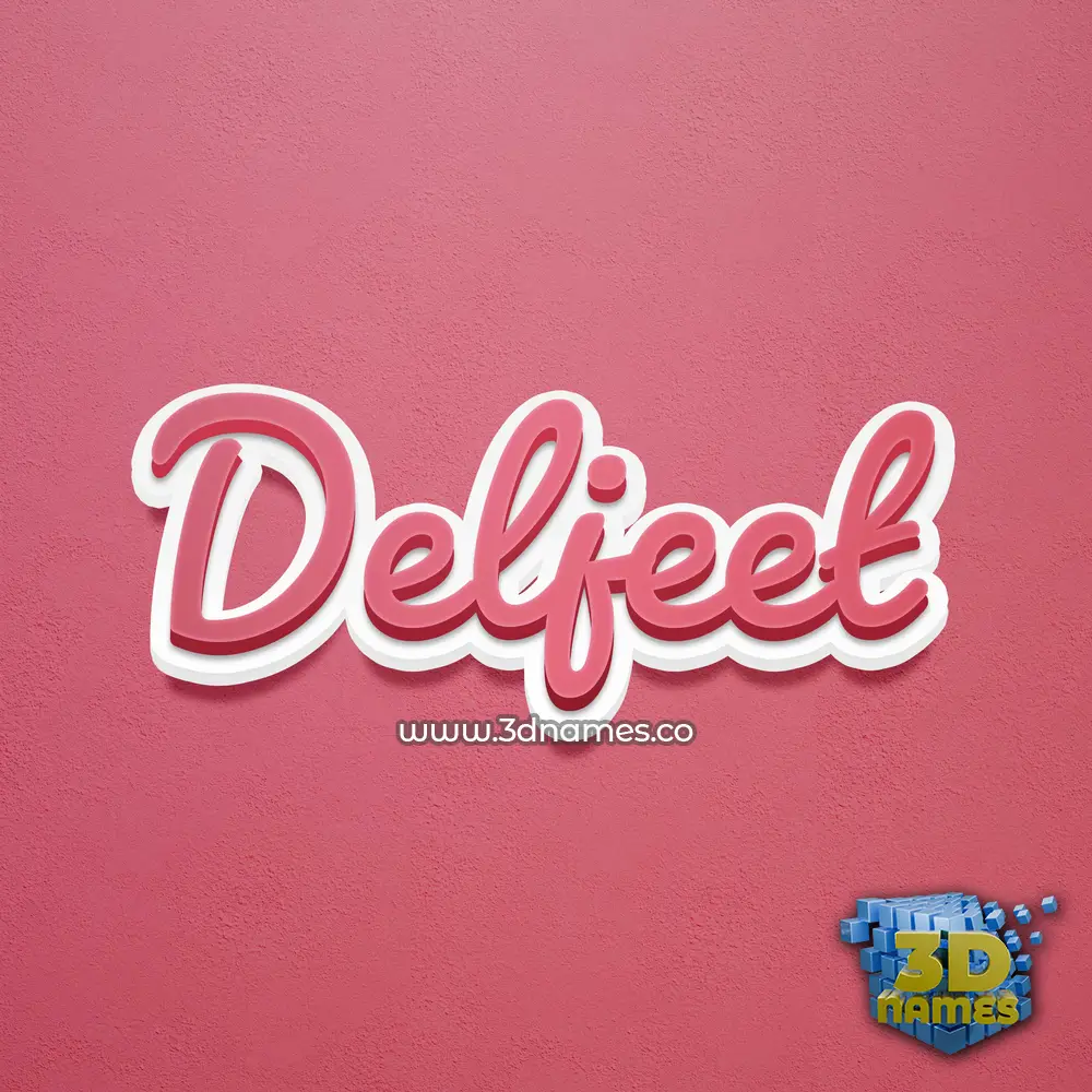 deljeet in Red Scribble style - 3D name wallpaper